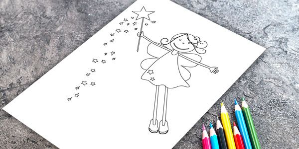 Fee als Ausmalbild für Kinder, Download von Narkosen Magdeburg zur Vorbereitung auf Narkose und Zahnarztbesuch